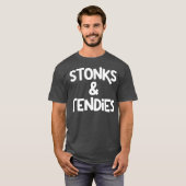 Funny Stock Market Gift Trader Gag Stonks en T-shirt (Voorkant volledig)
