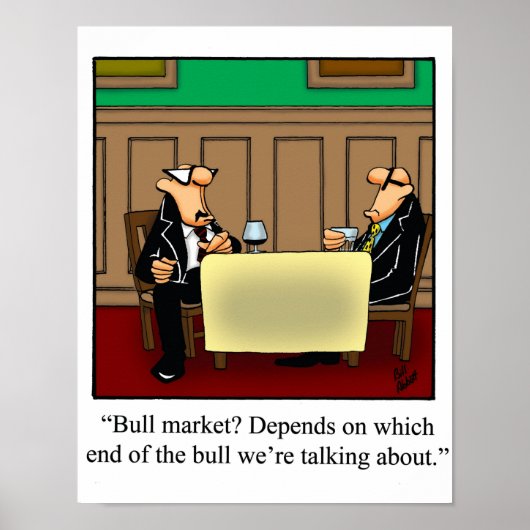 Funny Stock Market Poster (Voorkant)