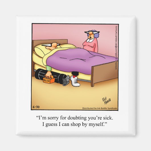 Funny Stocking Stuffer Golf Humor Magnet (Voorkant)