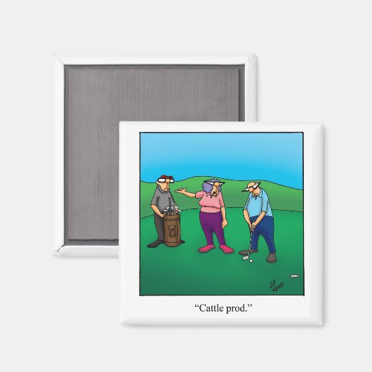 Funny Stocking Stuffer Golf Humor Magnet (Voorkant / Achterkant)