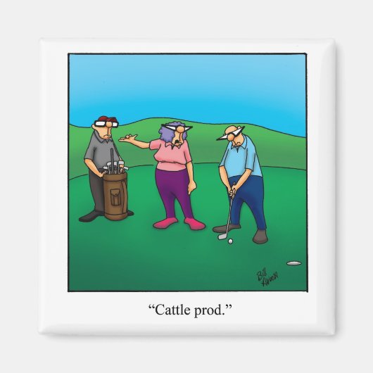 Funny Stocking Stuffer Golf Humor Magnet (Voorkant)