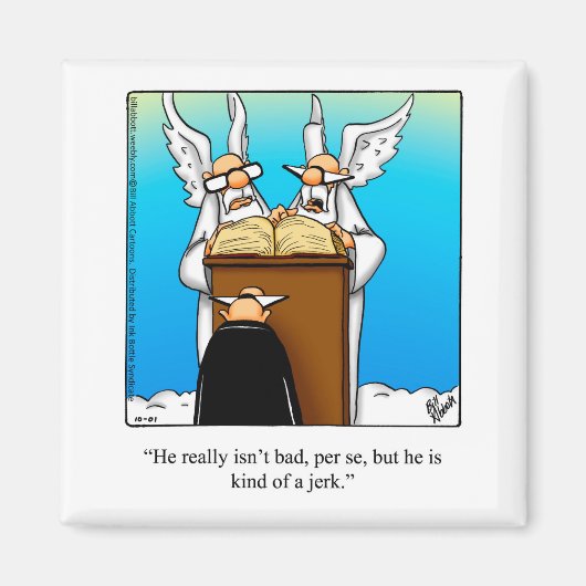Funny Stocking Stuffer Heavenly Humor Magnet (Voorkant)