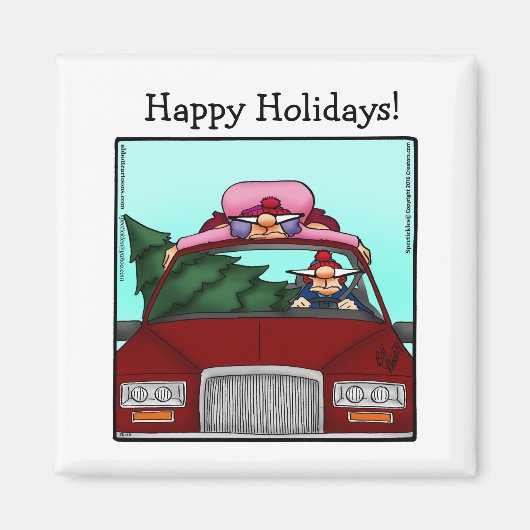 Funny Stocking Stuffer-kerstHumor Magnet (Voorkant)