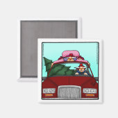 Funny Stocking Stuffer-kerstHumor Magnet (Voorkant / Achterkant)