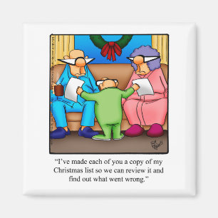 Funny Stocking Stuffer Kerstman Magnet