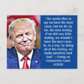 Funny Stomme Trump citeert Memorabilia Keepomwille Briefkaart (Voorkant)