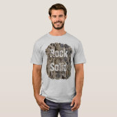 Funny Stone Wall Rock Solid T-shirt (Voorkant volledig)