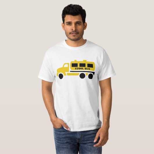 Funny Stool Bus Septic Truck T-shirt (Voorkant volledig)