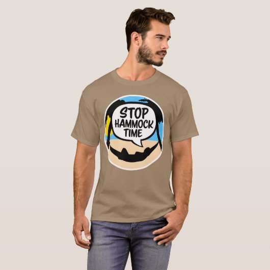 Funny Stop Hammockime Relaing Sleeping Camping fam T-shirt (Voorkant volledig)