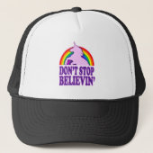 Funny Stop niet met Believin' Unicorn Trucker Pet (Voorkant)