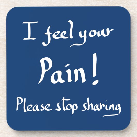 Funny stop quote bier onderzetter (Voorkant)