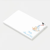 Funny Stork Baby Post-it® notes (Schuin)