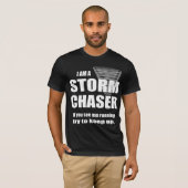 Funny Storm Chaser Bella Canvas T-shirt (Voorkant volledig)