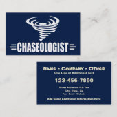 Funny Storm Chaser Tornado Twister Visitekaartje (Voorkant / Achterkant)