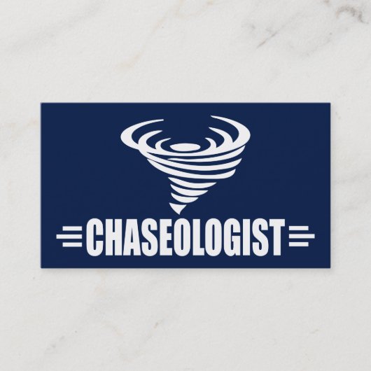 Funny Storm Chaser Tornado Twister Visitekaartje (Voorkant)