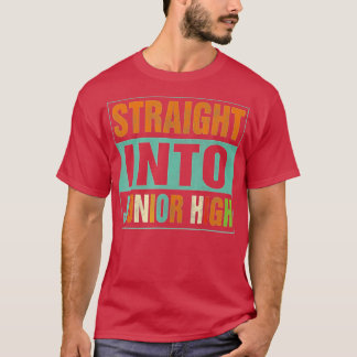 Funny Straight in Junior High Terug naar School Gi T-shirt