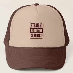 Funny Straight Outta Chocolate Design Trucker Pet