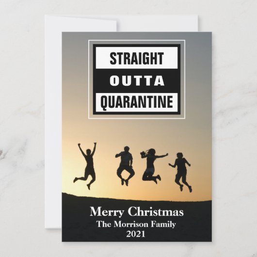Funny Straight Outta Quarantine (Voorkant)