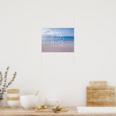 Funny strand, alsjeblieft, oceaanfotohester, walvi poster (Keuken)