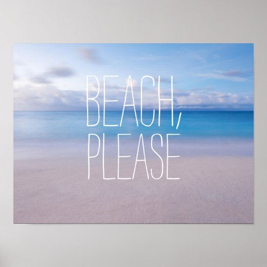 Funny strand, alsjeblieft, oceaanfotohester, walvi poster (Voorkant)