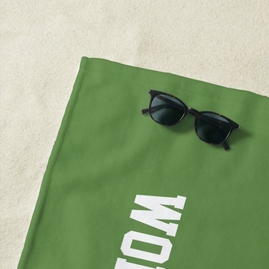 Funny strand dowel cadeau voor golfenthousiast strandlaken (In situ)