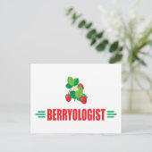 Funny Strawberries Briefkaart (Staand voorkant)