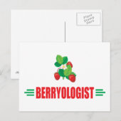 Funny Strawberries Briefkaart (Voorkant / Achterkant)