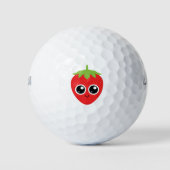 Funny strawberry golfballen (Voorkant)
