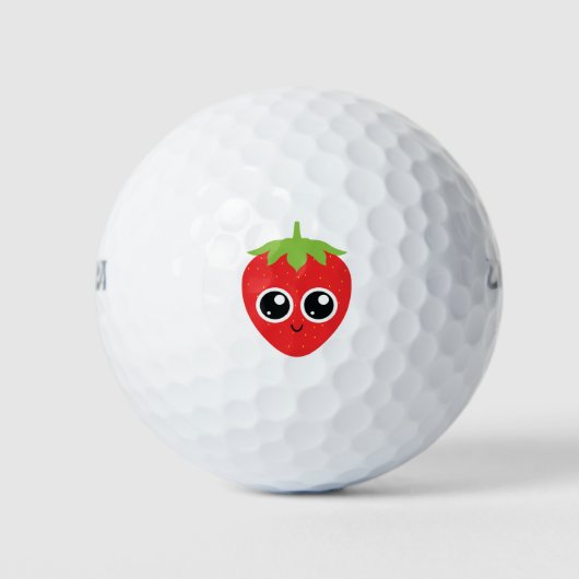 Funny strawberry golfballen (Voorkant)