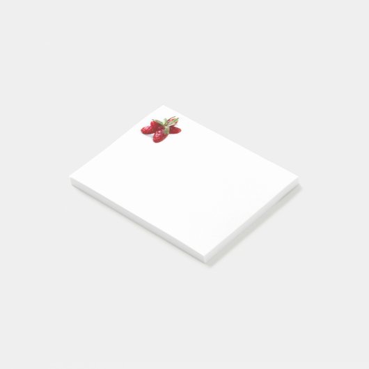 Funny strawberry post-it® notes (Schuin)