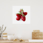 Funny strawberry poster (Keuken)