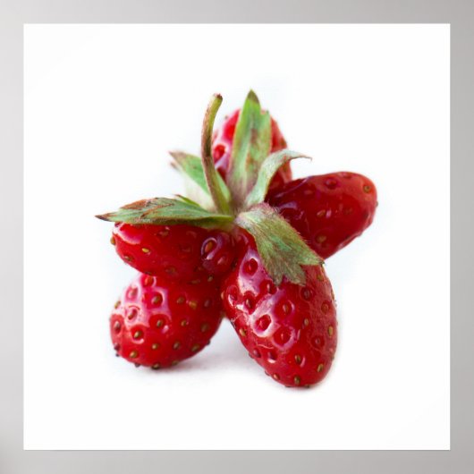 Funny strawberry poster (Voorkant)