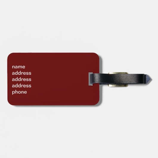 Funny Strawbes Bagagelabel (Achterkant horizontaal)