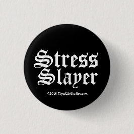 Funny Stress Slayer Massage Therapist LMT Ronde Button 3,2 Cm