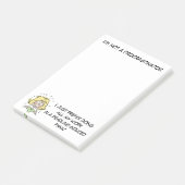 Funny Stress Woman Procrastinator Post-it® Notes (Schuin)
