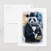 Funny Strictly British Movie Character on a White Feestdagenkaart (Voorkant / Achterkant)