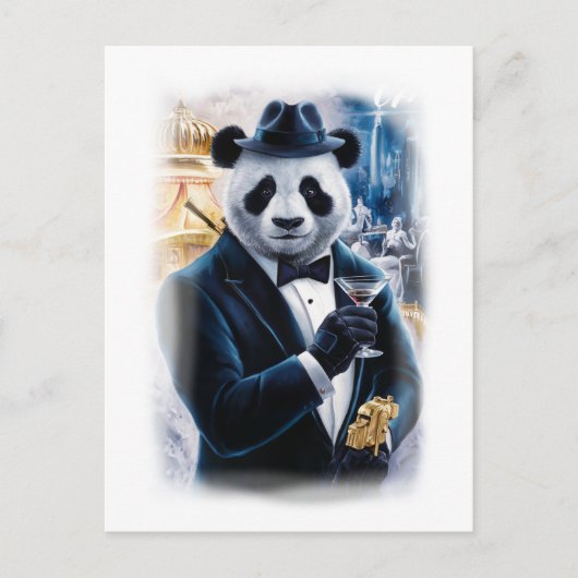 Funny Strictly British Movie Character on a White Feestdagenkaart (Voorkant)