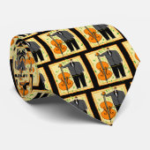 Funny String Bass Music Stropdas (Opgerold)