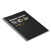 Funny String Theory Humor Physics Cat Lover Girl Notitieboek (Rechterzijde)