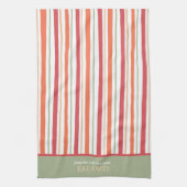 Funny Stripe Eat Out Quote Theedoek (Verticaal)