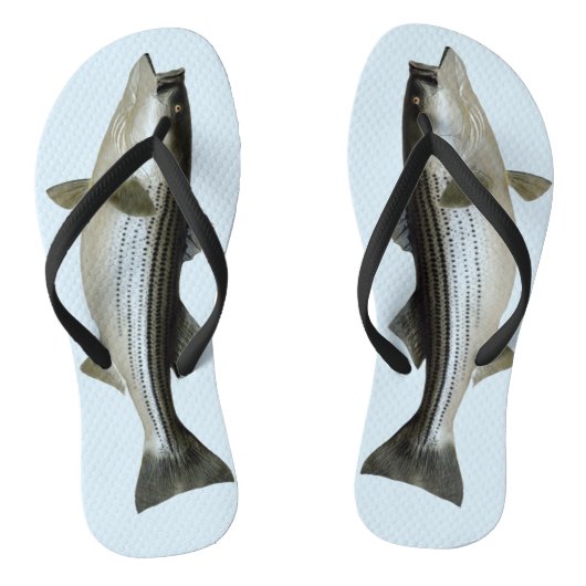 Funny Striped Bass voor de Fisher Teenslippers (Voetbed)