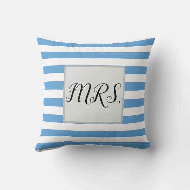 Funny Striped Mrs. Kussen (Achterkant)