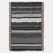 Funny Stripes, gekleurd XI + uw achtergrondkleur Deken (Voorkant Verticaal)
