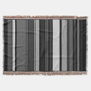 Funny Stripes, gekleurd XI + uw achtergrondkleur Deken