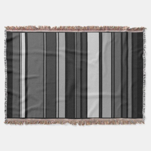 Funny Stripes, gekleurd XI + uw achtergrondkleur Deken (Voorkant)