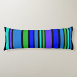 Funny Stripes kleurstof IV   uw achtergrondkleur Lichaamskussen<br><div class="desc">Achtergrond Stripespatroon gekleurd door EDDA Fröhlich / EDDArt | Basis: binnenste of gekleurde vormen voor kleurenoverlagen | U mist andere kleuren of producten met dit ontwerp? Neem contact met mij op: contact@eddart.de of kijk hier naar www.zazzle.com/eddartshop*</div>