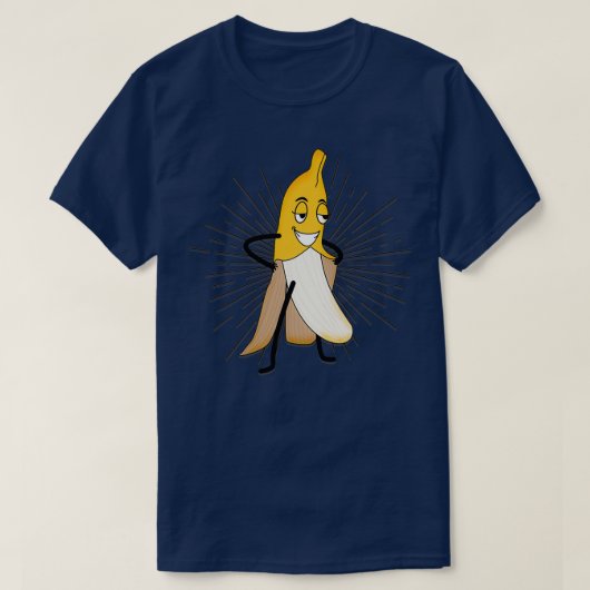 Funny striptease banana bachelor gift t-shirt (Design voorkant)