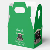 Funny stromend water buffalo cartoon bedankdoosjes (Geopend)