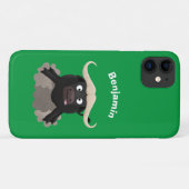 Funny stromend water buffalo cartoon Case-Mate iPhone case (Achterkant (horizontaal))