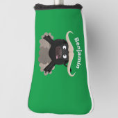 Funny stromend water buffalo cartoon golfheadcover (Draai 90)